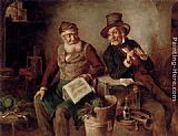 Discussing The News by Hermann Kern